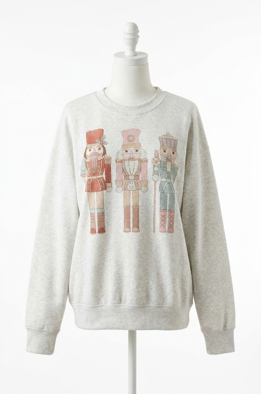 NEW AMPERSAND AVE university pullover sweater in holly jolly